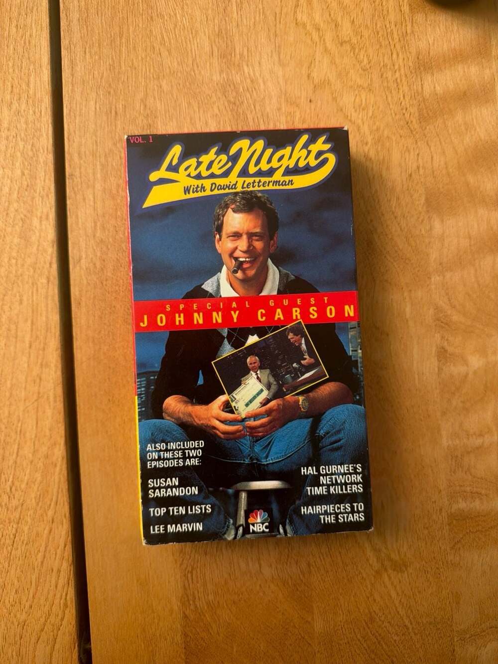 Late Night with David Letterman Vol. 1 VHS Special Guest Johnny Carson